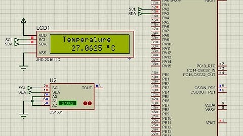 STM32 with DS1631 Temperature Sensor and I2C LCD