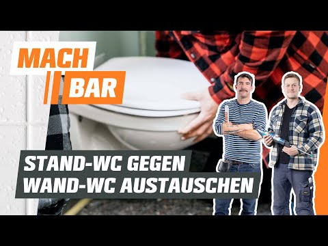 Stand-WC gegen Wand-WC austauschen und UP-Spülkasten installieren | OBI