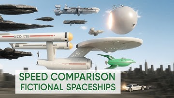 SPEED/SIZE COMPARISON 3D | Fictional SPACESHIPS 🛸
