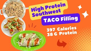 Huge 400 Calorie High Protein Meals - TVP Southwest High Protein Taco Filling 2 Ways