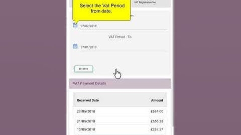 MTD VAT Return Details