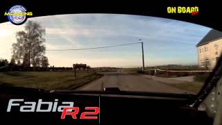 RALLYE DU CONDROZ 2011 ON BOARD JAMOULLE F VANKESSEL R SKODA FABIA R2 ES MARNEFFE