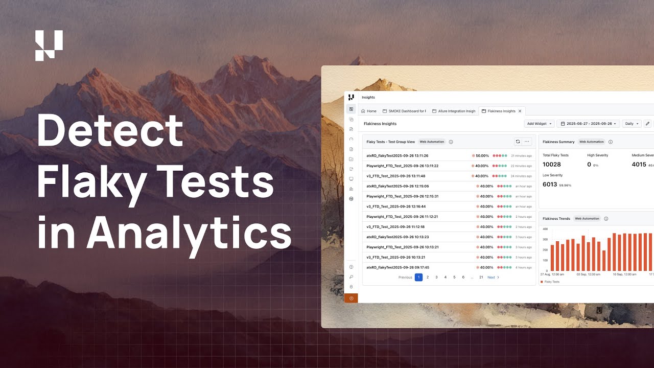 How to Detect and Analyze Flaky Tests in TestMu AI Analytics - YouTube