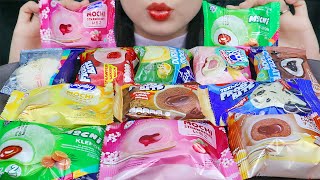 ASMR MOCHI ICE CREAM 🍦 FROST BITE CHOCO LAVA, AICE DURIAN MOCHI, JOYDAY MOCHI STRAWBERY, PADDLE POP