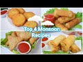 TOP 4 Monsoon Special Snacks 2021 / Crispy Rolls, Crispy Samosa, Bread Sticks & Bread Gold Coins