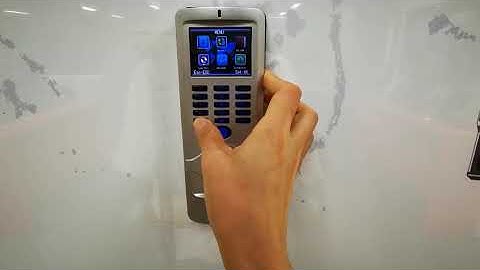 TIMMY Metal Case Fingerprint Access Control TFS80 Operation Video