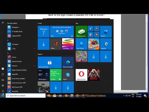 Fix Epic Games Launcher PI-UBI-02 Error