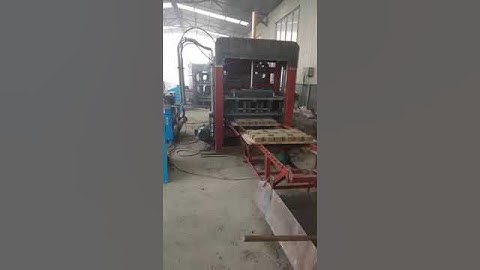 automatic hydraulic concrete block making machine for interlocking pavers #machine #construction