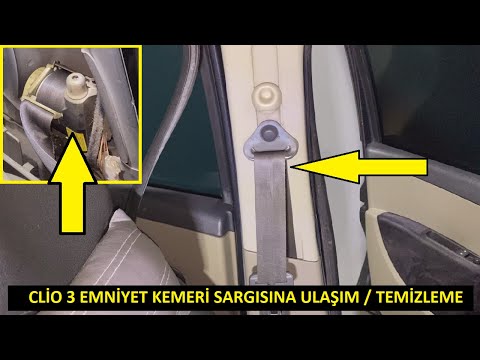 CLİO 3 EMNİYET KEMERİ SARGISI ARIZASI / TEMİZLİK