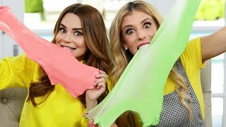 Trying Edible Slime Recipes! w/ Rebecca Zamolo