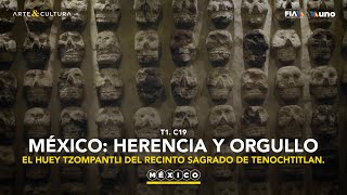 El Huey Tzompantli del recinto sagrado de Tenochtitlan