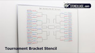 Tournament Bracket Stencil | Make Your Own Tournament Bracket | Stencil Ease