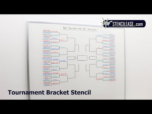 Tournament Bracket Stencil