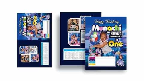 Exercise Book Cover - Birthday Design Tutorial