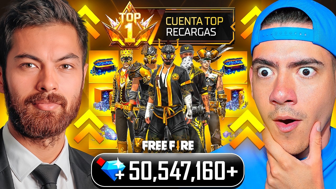 COMPRÉ UNA CUENTA CON 50.000.000 MILLONES DE DIAMANTES EN FREE FIRE !! NUEVO TOP 💎 - TheDonato