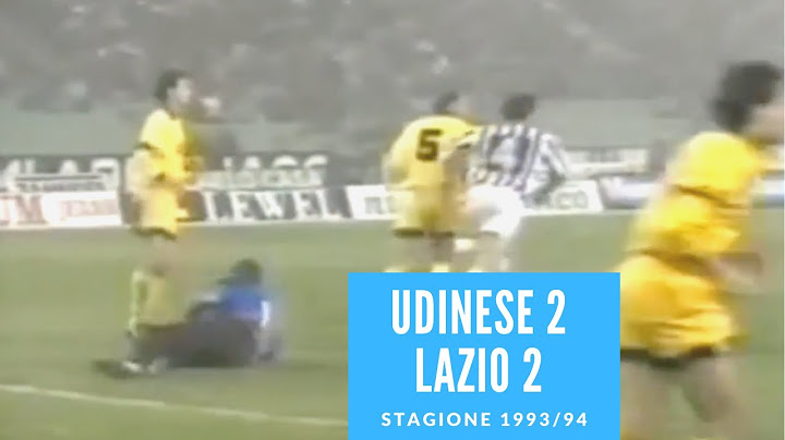 13 marzo 1994: Udinese Lazio 2 2