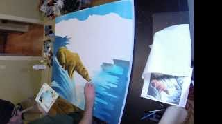 bear painting timelapse