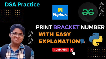 Print Bracket Number | 23-06-2024 | gfg potd | gfg potd today | GFG Problem of the day #day87