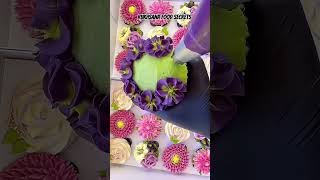 Purple Green ? Cupcake Decorat shortsviral trending diy ideas rukhsanafoodsecrets cake fyp