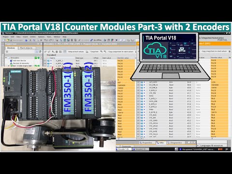 TIA Portal V18 connect with PLC S7-300 read data from encoder Part-3
