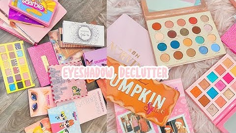 decluttering my small eyeshadow palette collection 2022