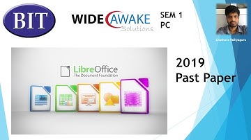 BIT SEM1 PC 2019 Past Paper