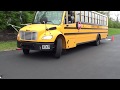 CDL Class B Skills:  School Bus parallel parking - blind side w/ mirror view