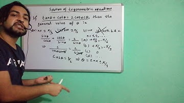 Concepts on MATHEMATICS(Solution of trigonometric equations) for IOE/KU/POU/PU/BSC.CSIT/BSC.AG