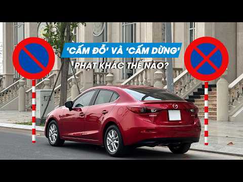 How do the penalties differ for stopping versus parking in a no-parking zone?