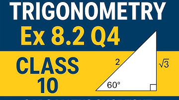 📘 Trigonometry Ex 8.2 Q4 | Class 10 | Easy & Fast Method | #VinodGargMaths1972