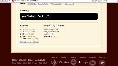 Ruby on Rails - Railscasts #384 Exploring Rubygems