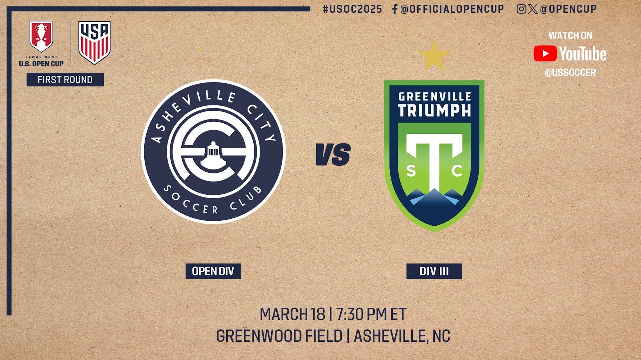 2025 Lamar Hunt U.S. Open Cup Round 1: Asheville City SC vs