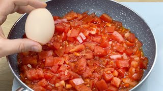 Ich habe noch nie so leckere Eier mit Tomaten gegessen! Das einfachste Frühstück in 5 min #103