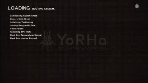 NieR:Automata loading screen