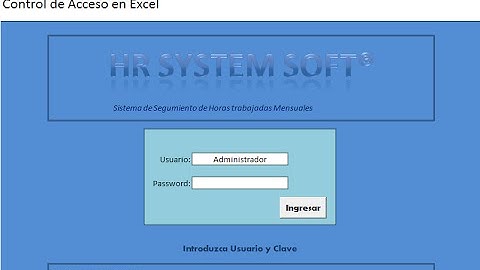 Control de Acceso en Excel