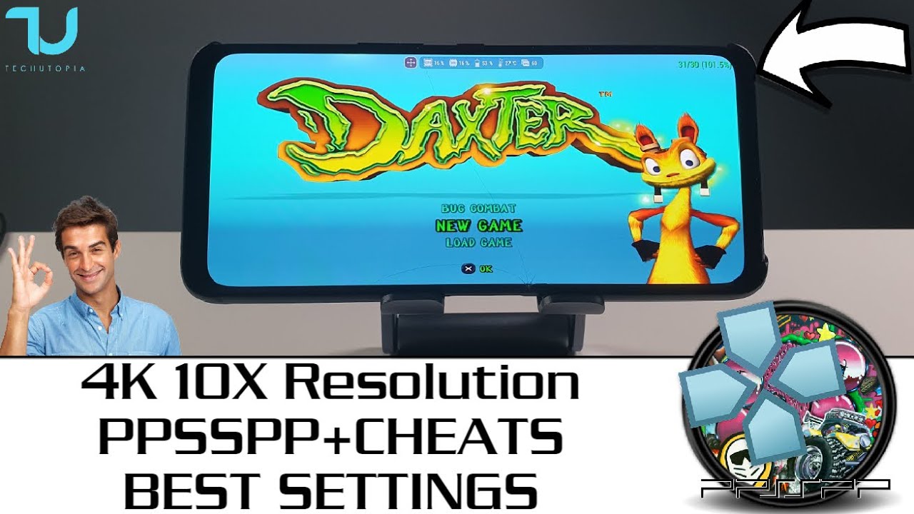 Daxter PPSSPP 4K Android? Download Cheats/Hack/Best settings 10X