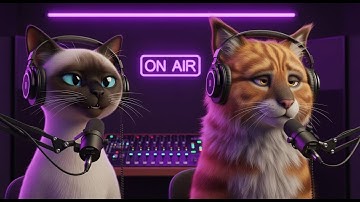 I Asked AI To Make A Cat Podcast And It Was Hilarious