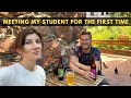 INTERVIEW WITH MY STUDENT. A German guy speaks Russian. Walking around Vyborg. Vlog with subtitles