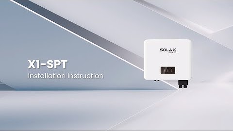 X1-SPT Installation Instruction