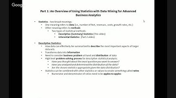 Data Science for Business: Statistics for Data Mining - Part 1
