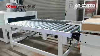 Panel furniture UV paint roller coating production line
