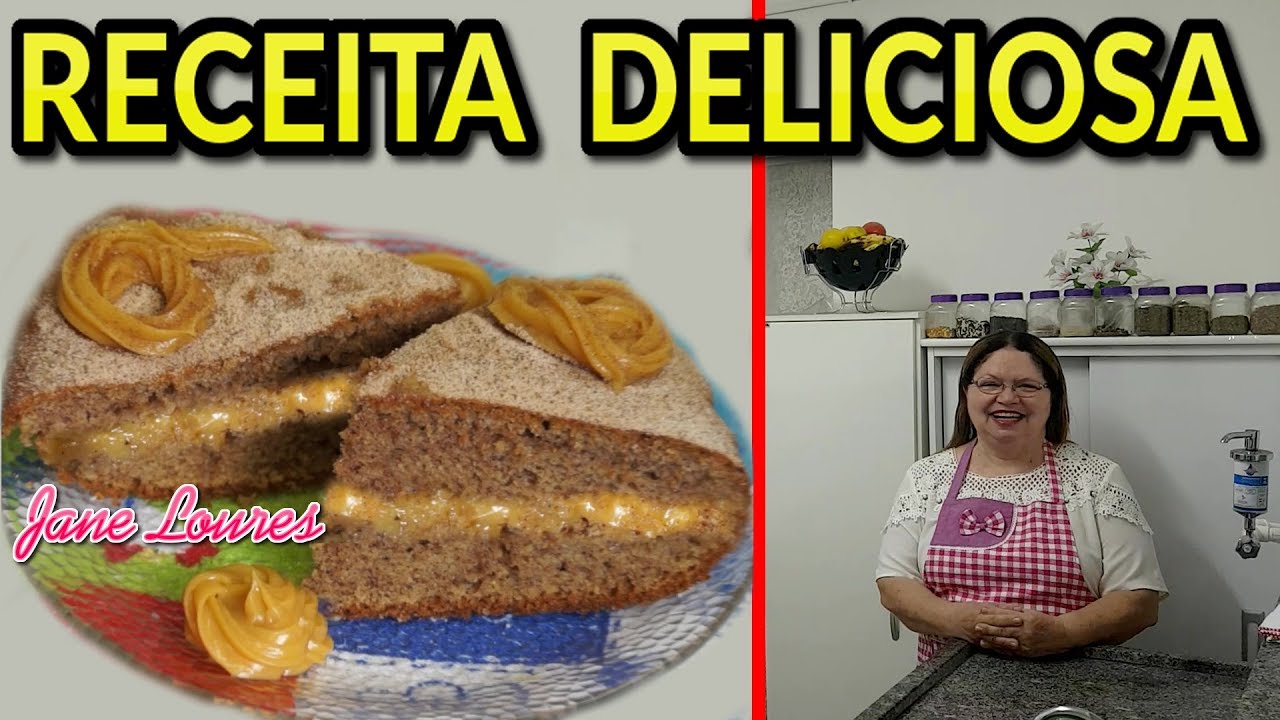 RECEITA DE BOLO COM CANELA (TAMBEM CHAMADO DE BOLO DE CHURROS) COM RECHEIO MUITO SABOROSO