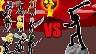 BLACK KING VS GIANT BOSS, MAGIKILL, GIANT LEADER | STICK WAR LEGACY GAMEPLAY