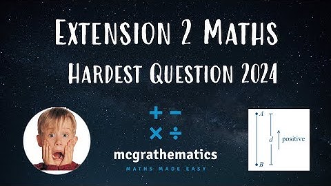 The Hardest HSC Maths Question of 2024