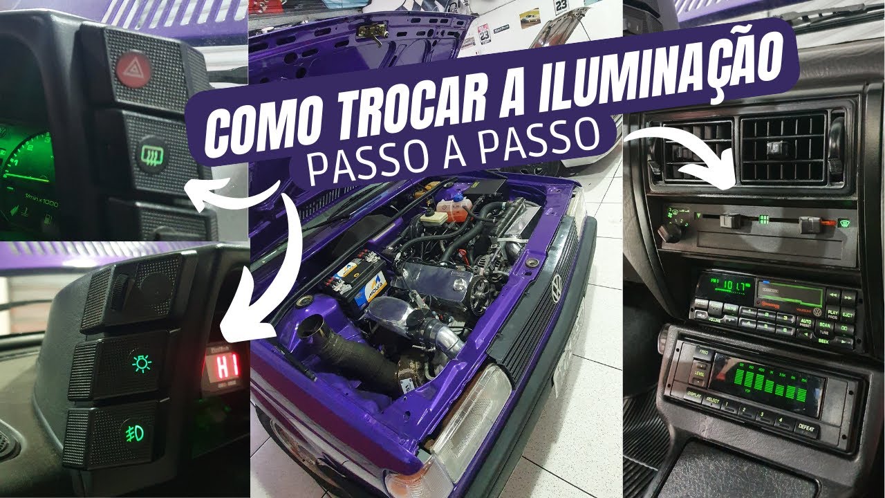 COMO COLOCAR ILUMINAÇÃO EM LED BOTÕES/INTERIOR /CAPO/PORTA MALAS/VOYAGE ...