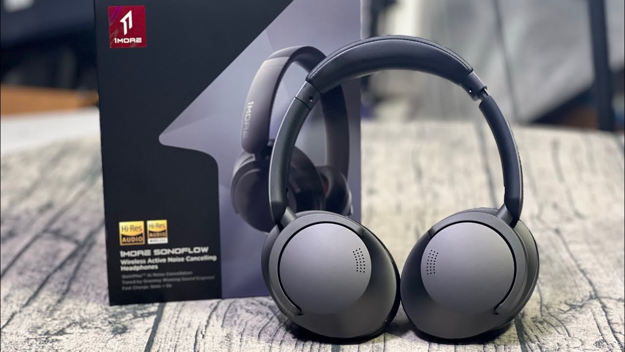 1MORE Sonoflow HC905 Wireless Bluetooth Active Noise Canceling Headphones,  Hi-Res LDAC 70H Battery, Connect 2 Devices, 5 Mic