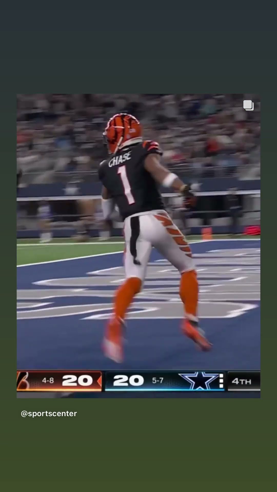 The game winning touchdown #hoodnews #joeburrow #jamarrchase #touchdown #cowboys #how #omg #wow