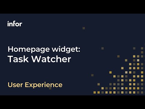 Homepage widget: Task Watcher