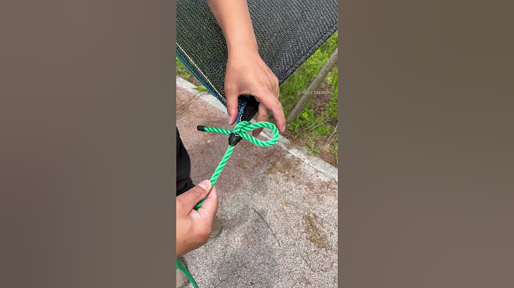 Incredible Tarp Corner Knot - simple but works