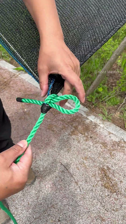 Incredible Tarp Corner Knot - simple but works